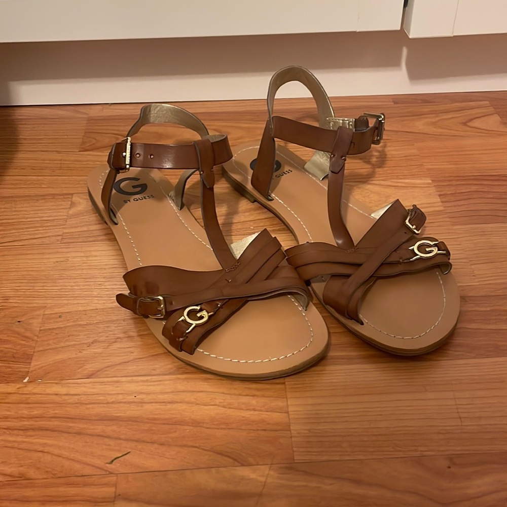 EUC G by Guess Brown Strappy Sandals